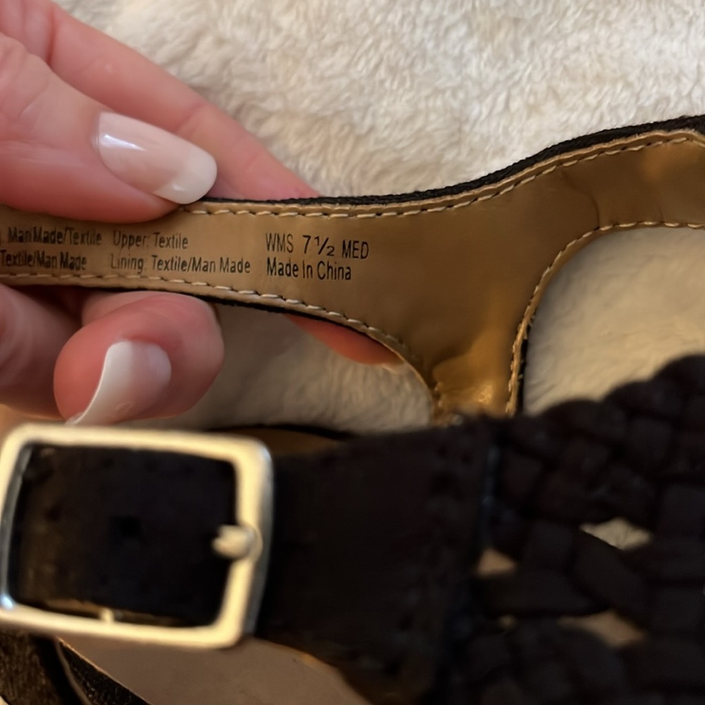 Wedge Slingback woven sandals - Picture 6 of 6